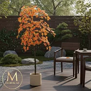 【Floral M】京都嵐山紅楓樹2公尺室內大型仿真植栽(贈送花盆)