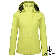 【ATUNAS 歐都納】女款GORE-TEX PACLITE防水透氣+保暖羽絨兩件式外套/大尺碼A2GT2519W- L 黃綠