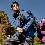 【ATUNAS 歐都納】男款GORE-TEX PACLITE防水透氣+保暖羽絨兩件式外套/大尺碼A2GT2518M- M 夜藍