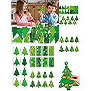 子玄 聖誕樹DIY貼紙手作套組|24組聖誕掛飾 聖誕樹貼紙