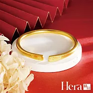 【Hera 赫拉】沙金古法黃銅合金手鐲 H114101504 福字