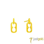 【Just Gold 鎮金店】弦蘊 Veil 黃金耳環
