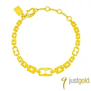 【Just Gold 鎮金店】弦蘊 Veil 黃金手鍊