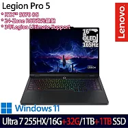 ★全面升級★Lenovo Legion Pro 5 83F3002FTW 16吋 AI電競筆電 (U7-255HX/16G+32G/1TB+1TB/RTX5070)