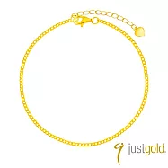 【Just Gold 鎮金店】相扣 黃金手鍊 (網路限定)