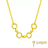 【Just Gold 鎮金店】緣之結 黃金項鍊(網路限定)