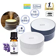 【ANDZEN 安得仁】七彩USB超音波水氧機AZ-520(買就送澳洲精油10mlx1瓶/薰香機/加濕器/香氛機/擴香機/負離子) 藍色