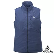 【ATUNAS 歐都納】女款石墨烯微暖輕量背心/大尺碼A1VE2504W- L 深海藍