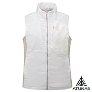 【ATUNAS 歐都納】女款石墨烯微暖輕量背心/大尺碼A1VE2504W- L 奶油白