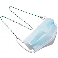 seoul show首爾秀 綠松石兩用口罩掛繩鏈墨鏡平光眼鏡鍊老花近視防丟鍊 銀色