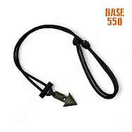 BASE 550 不鏽鋼求生頸鍊/黑色傘繩-迷彩細繩(台灣製造 )