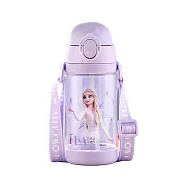 【一杯雙蓋】聯名一杯雙蓋兒童水壺 520ml 背帶式吸管直飲 艾莎公主