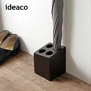 【日本ideaco】mini cube 砂岩4孔雨傘架- 黑棕