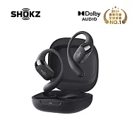 【SHOKZ】OpenFit 2 + T921 開放式藍芽耳機 岩黑色