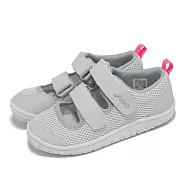 Asics 涼鞋 Meshoes Mini 中童 灰 粉 魔鬼氈 護趾 小朋友 休閒鞋 亞瑟士 1144A365022
