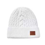 【ONEDER 旺達】美麗佳人系列毛帽-皮革標- 白 MC-LN01-2