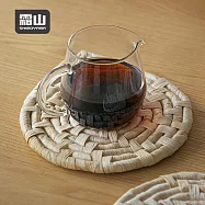 【日本霜山】可掛式文藝風玉米皮編織鍋墊/隔熱墊