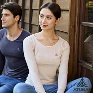 【ATUNAS 歐都納】女款熱流感抑菌圓領保暖衣/貼身內著衣/發熱衣/小尺碼A1UCGZ22W- XS 米卡