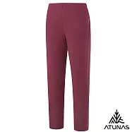 【ATUNAS 歐都納】女款石墨烯抑菌蓄熱內著長褲/大尺碼/小尺碼A1UCGZ20W- L 栗棕紅