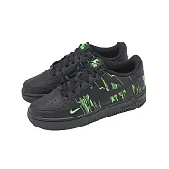 Nike 休閒鞋 Air Force 1 LV8 4 GS 大童 女鞋 黑 綠 Matrix 駭客任務 HV4763-001