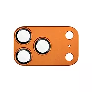 QinD Apple 蘋果 iPhone 17 Pro系列 金屬鎧甲鏡頭膜 -iPhone 17 Pro-宇宙橙