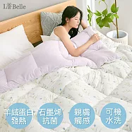 (網路獨家)義大利La Belle《鬱金奶蓋》韓式抑菌暖膚絨石墨烯發熱可水洗冬被--雙人