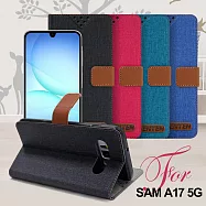 GENTEN Samsung Galaxy A17 5G 自在文青風支架皮套 綠色