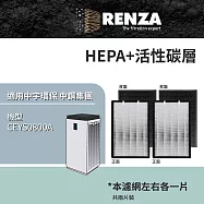 適用 中宇環保 中鋼集團 CEYS0800A 大台款 智能淨化空氣清淨機 HEPA+活性碳 濾網 濾芯 濾心