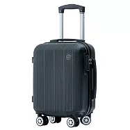 【全新福利品 20吋】諾瓦拉ABS拉鍊硬殼箱/行李箱 (5色任選) 爵士黑