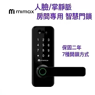 米覓 mimax 七合一 掌靜脈 人臉辨識門鎖 附雙電池 電子門鎖 指紋門鎖 type-c充電 免技師安裝 保固2年