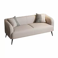 IDEA-經典小戶耐磨貓抓皮雙人沙發/四色可選 卡其色