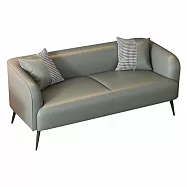 IDEA-經典小戶耐磨貓抓皮雙人沙發/四色可選 淺灰色