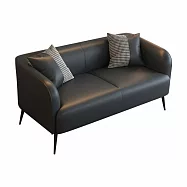 IDEA-經典小戶耐磨貓抓皮雙人沙發/四色可選 深灰色