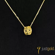 【Just Gold 鎮金店】璨影映花-鏤空 黃金項鍊 (網路限定)