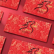 1A 2026 馬年 西式 紅包袋 馬年行大運 10張入 /包 2004