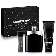 MONTBLANC 萬寶龍 傳奇經典男性淡香水禮盒(淡香水100ml+小香15ml+沐浴精100ml)-贈紙袋