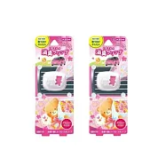 【二入組】日本晴香堂粉藍可愛小熊造型車用夾式芳香 粉紅+粉紅