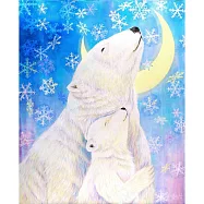 【玲廊滿藝】Miu.ch-新月許願~北極熊的祈願65x53cm