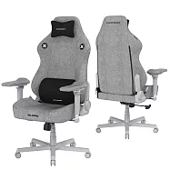 DXRACER 電競賽車椅 利刃 (6D扶手/布面灰色)