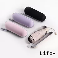 【Life+】星耀掌心のミニ守傘輕量230g五折24骨加厚黑膠傘/口袋傘/晴雨兩用抗UV傘附雨傘盒_4色一組 4色一組