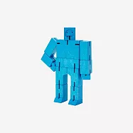 Cubebot 酷比人【經典迷你】木製變形積木機器人.益智設計玩具.療癒小物推薦 率性藍