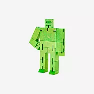 Cubebot 酷比人【經典迷你】木製變形積木機器人.益智設計玩具.療癒小物推薦.生日禮物.兒童節禮物 清新綠
