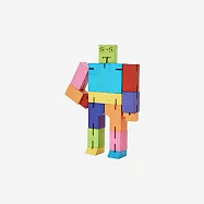 Cubebot 酷比人【經典迷你】木製變形積木機器人.益智設計玩具.療癒小物推薦.生日禮物.兒童節禮物 酷炫彩