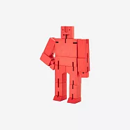 Cubebot 酷比人【經典迷你】木製變形積木機器人.益智設計玩具.療癒小物推薦.生日禮物.兒童節禮物 熱情紅