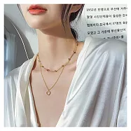 【Hera 赫拉】輕奢愛心鋯石頸鍊項圈鎖骨鏈 H114110306 金色