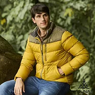 【ATUNAS 歐都納】男款HEAT CORE蓄熱保暖羽絨外套/大尺碼A1GA2527M- M 棕綠/金黃棕