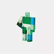Cubebot 酷比人【漸層迷你】木製變形積木機器人.益智設計玩具.療癒小物推薦.生日禮物.兒童節禮物 漸層綠