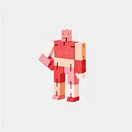 Cubebot 酷比人【漸層迷你】木製變形積木機器人.益智設計玩具.療癒小物推薦.生日禮物.兒童節禮物 漸層紅