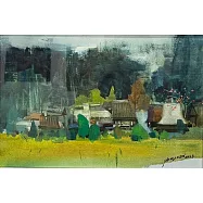 【玲廊滿藝】連雅綺-秋日山村25x37cm