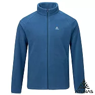 【ATUNAS 歐都納】男款經典刷毛抗風保暖外套/大尺碼A2GA2522M- 3XL 深藍